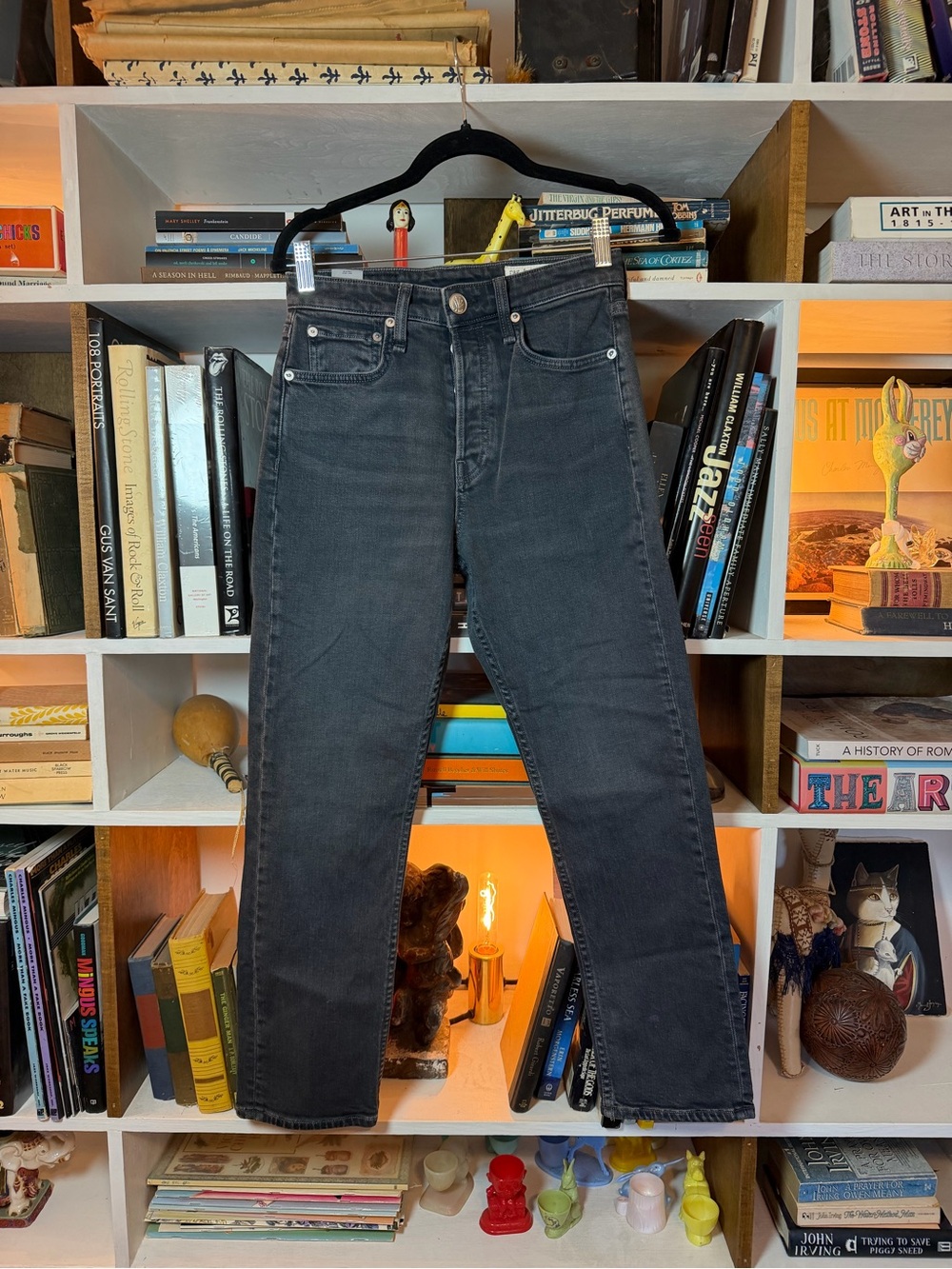 Classic Rag And Bone Maya Jeans in Washed Black